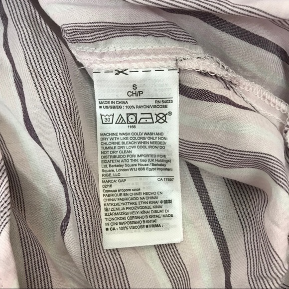 GAP Pink Stripe Woven Romper Small - Picture 7 of 8